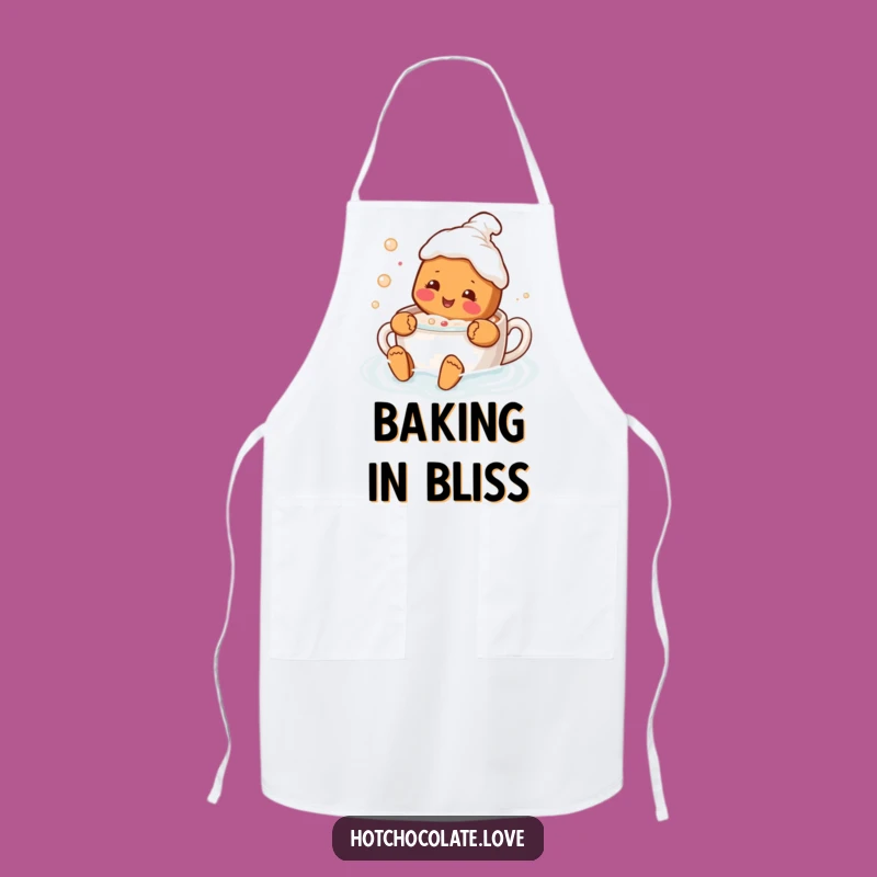 Funny Gingerbread Hot Chocolate Apron - Chef's Sweet Kitchen Gift