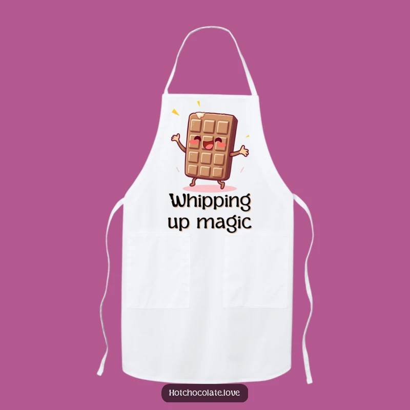 Funny Chocolate Bar Chef Apron: Sweet Dance Fun for Dessert Makers
