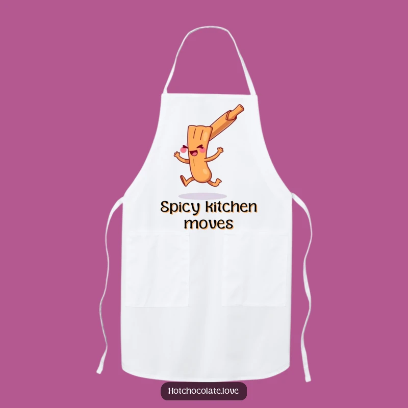 Funny Cinnamon Stick Hop Apron: Cook With Fun In This Playful Spice Kitchen Accessory