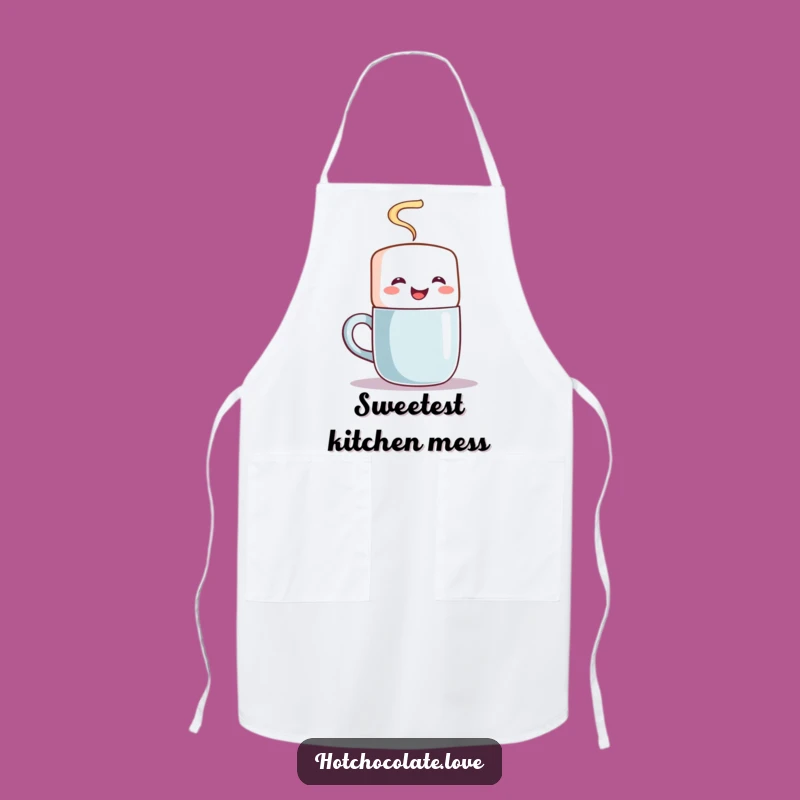 Funny Marshmallow Stirring Apron - Bake and Stir with Sweet Joy
