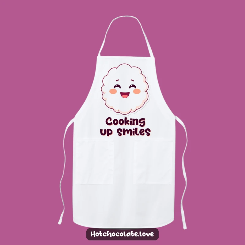 Funny Smiling Steam Apron: Cook with Warmth and Happy Kitchen Flair