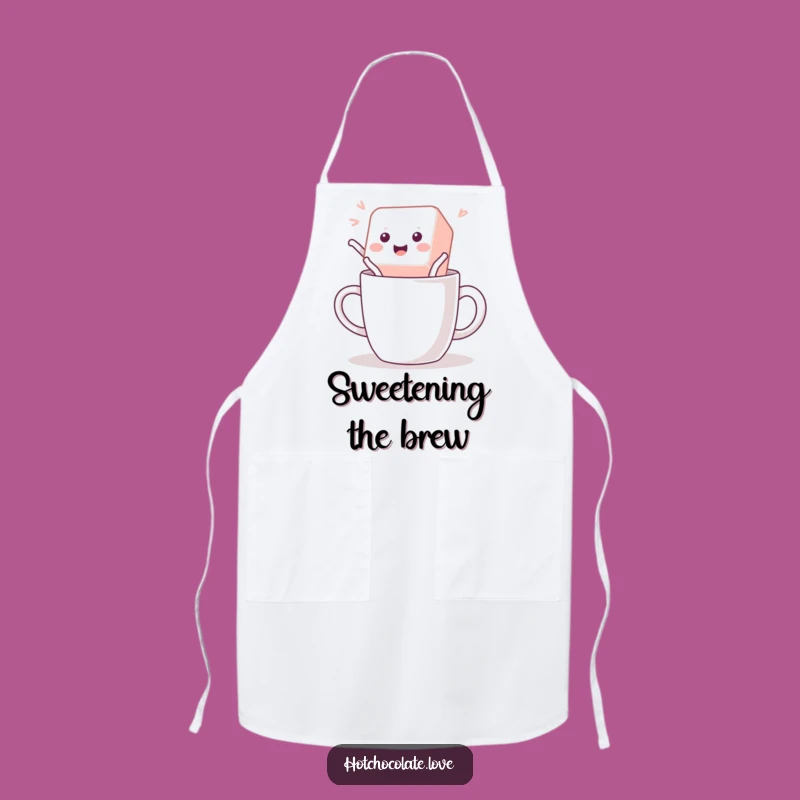 Funny Sugar Cube Apron: Chef's Playful Energy, Perfect Kitchen Gift
