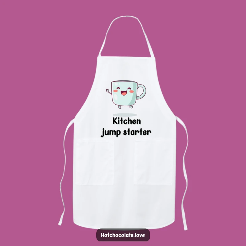 Funny Steaming Mug Apron: Joyful Chef Gift, Perfect for Kitchen Fun