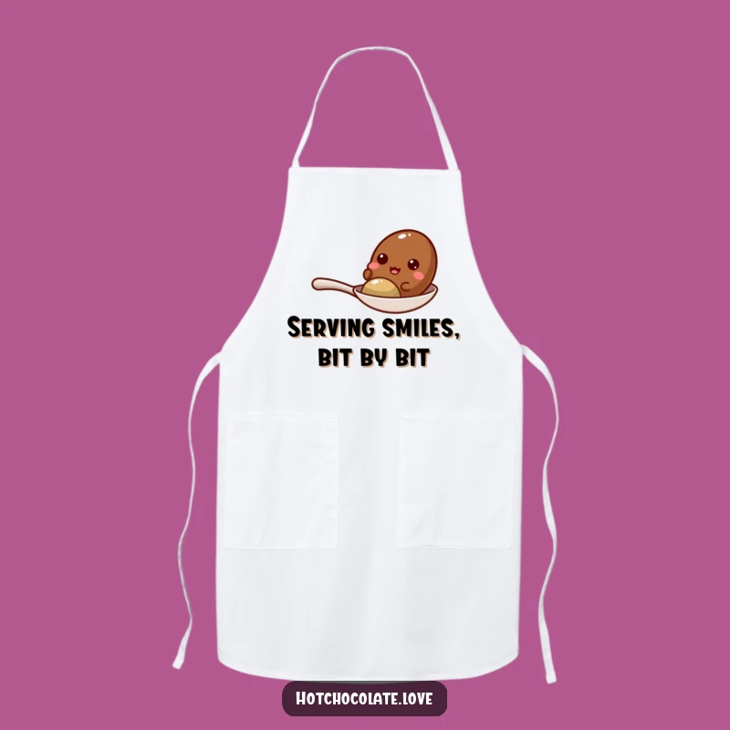 Funny Giggling Cocoa Bean Spoon Apron - Kitchen Fun & Gift