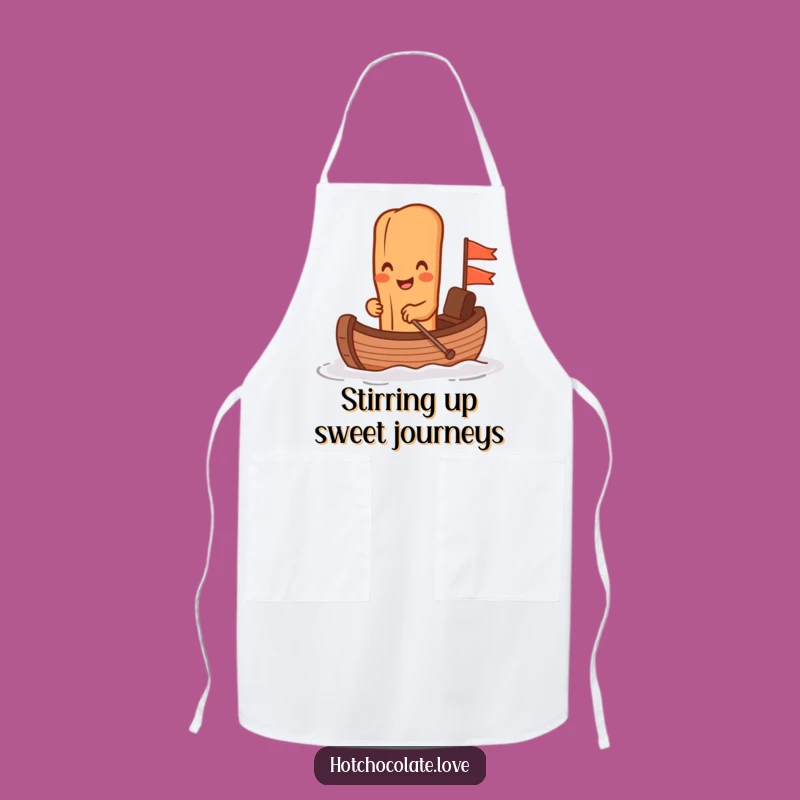 Funny Cinnamon Stick Chocolate Boat Apron - Chef's Hilarious Culinary Companion