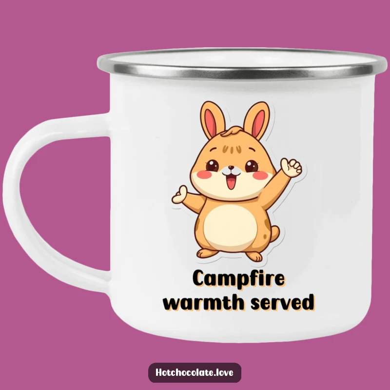 Adventure Ready Funny Cinnamon Bun Camping Mug: Proud Character, Great Funny Outdoor Gift