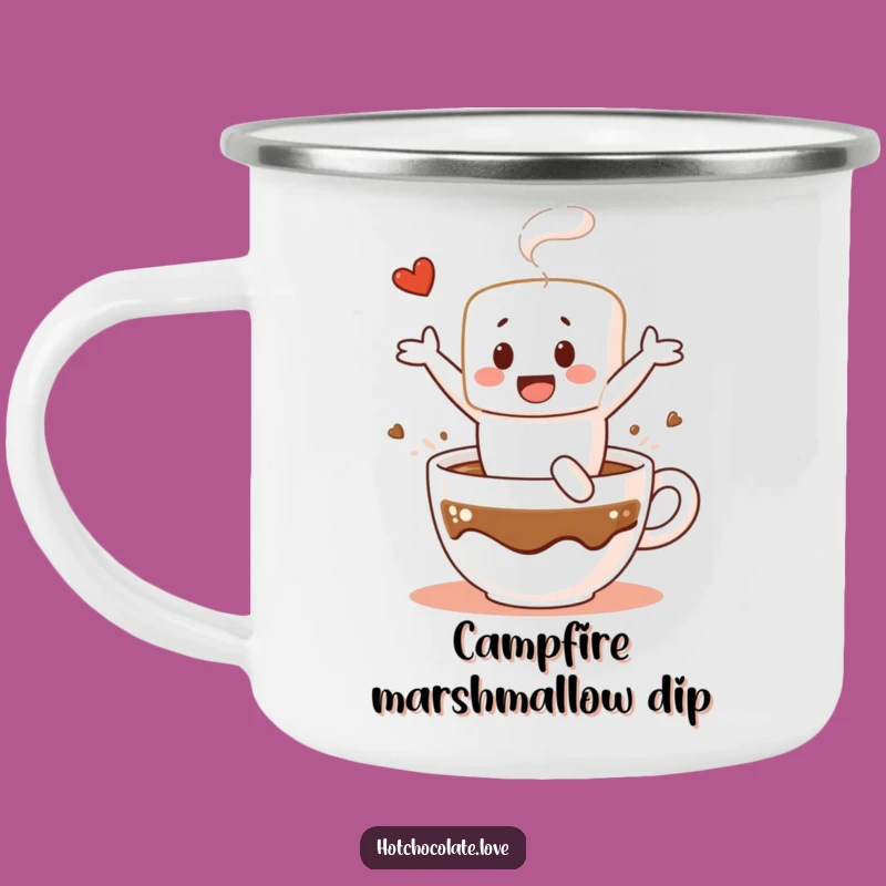 Funny Marshmallow Dive Camping Mug - Adventure-Ready Chocolate Cup, Perfect Funny Gift