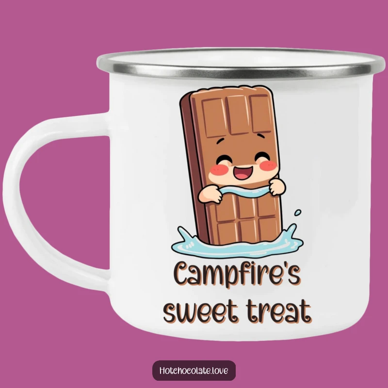 Funny Chocolate Bar Dip Camping Mug - Sweet Outdoor Treat