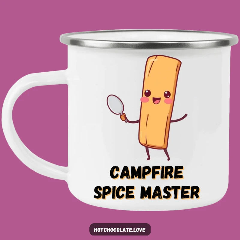 Funny Cinnamon Stick Spoon Camping Mug: Adventure Fuel, Great Funny Gift