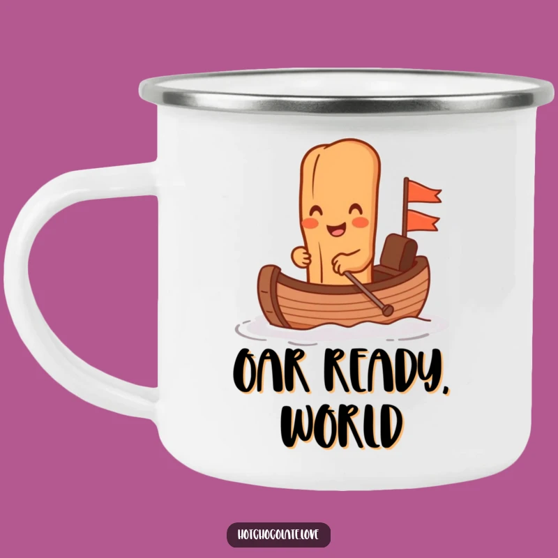 Funny Cinnamon Stick Chocolate Boat Camping Mug - Adventure Ready & Hilarious