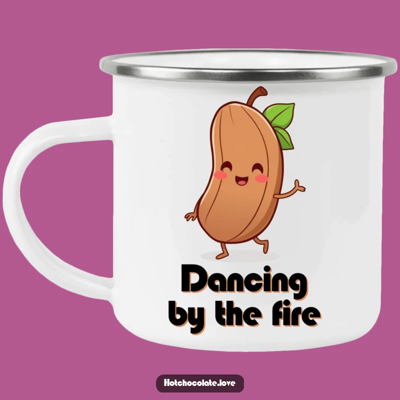 Funny Cocoa Bean Jig Camping Mug - Happy Trails!