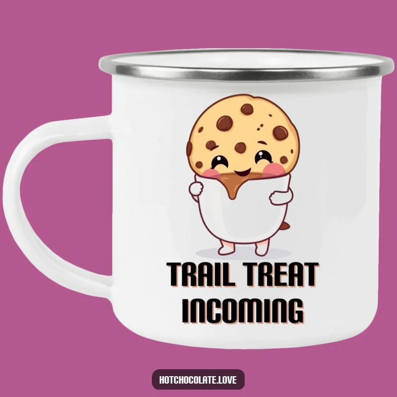Funny Cookie Camping Mug: Durable and Hilarious Chocolate Chip Buddy