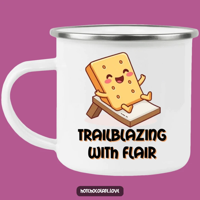 Funny Graham Cracker Camping Mug: Durable Jolly Design for Outdoors, Gift