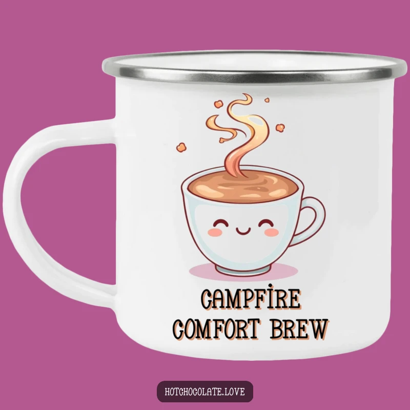 Funny Hot Chocolate Camping Mug: Outdoor Cocoa Cup Warm Funny Gift