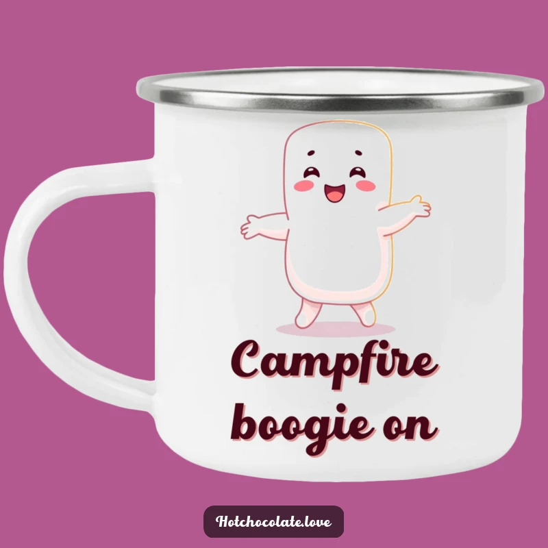 Funny Marshmallow Dance Camping Mug: Outdoor Sweetness Funny Gift