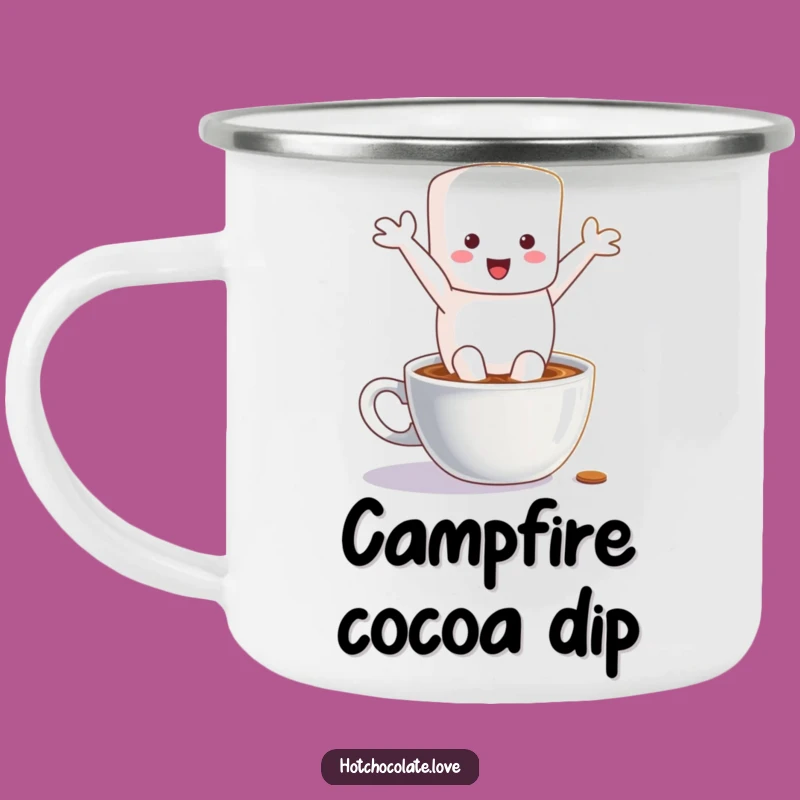 Funny Marshmallow Hot Chocolate Camping Mug - Adventure Fuel Gift