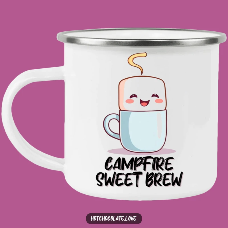 Funny Marshmallow Stirring Camping Mug - Cozy Campfire Companion