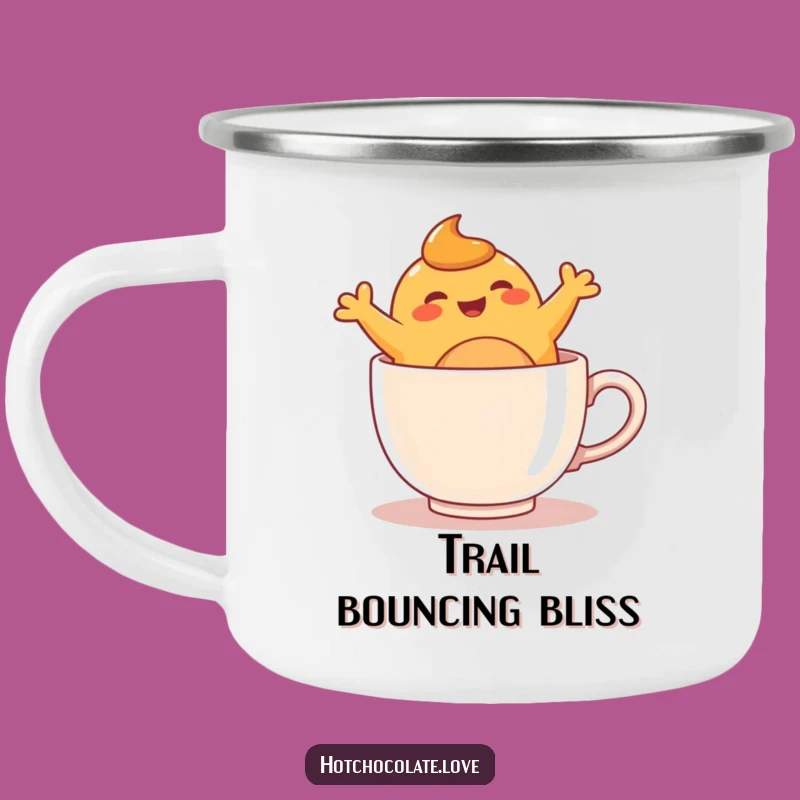 Funny Caramel Blob Mug Camping Mug - Cheerful Outdoor Companion