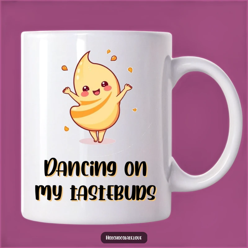 Funny Caramel Swirl Mug: Dance with Delight in This Sweet and Playful Cup
