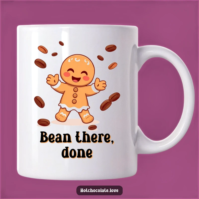 Funny Gingerbread Man Juggling Mug - Cocoa Delight Gift for Holiday Lovers