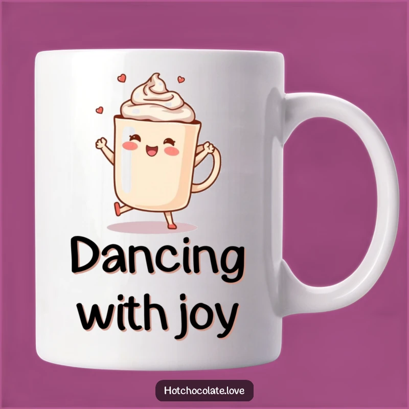 Funny Hot Chocolate Dance Mug - Joyful Gift for Cocoa Lovers & Happy Dancers