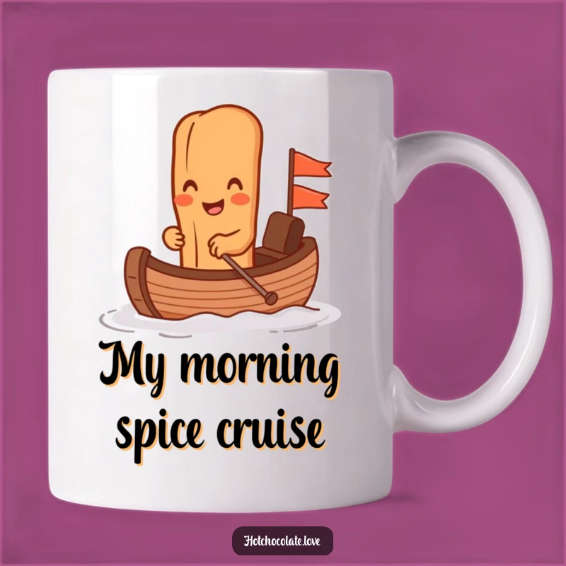 Funny Cinnamon Stick Rowing Chocolate Boat Mug - The Perfect Quirky Gift Idea