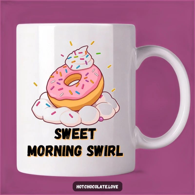 Funny Donut Frolic Mug: Sprinkles in Cream, Sweet Treat, Perfect Gift