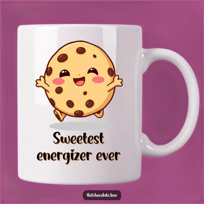 Funny Cookie Hop Mug: Giggling Character Doing a Happy Hop, Perfect Funny Gift for Sweet Lovers