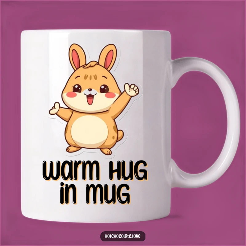 Funny Cinnamon Bun Mug: Proud Character Posing Warmly, Perfect Funny Gift for Cozy Mornings