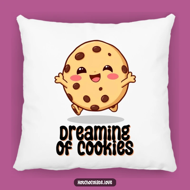 Comfy Funny Cookie Hop Pillow: Giggling Character Hopping, Soft & Hilarious Decor Gift