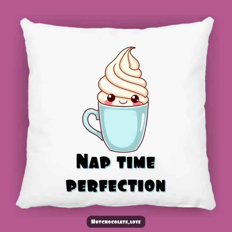 Cozy Funny Whipped Cream Pillow: Snuggle Up with Coffee Comfort