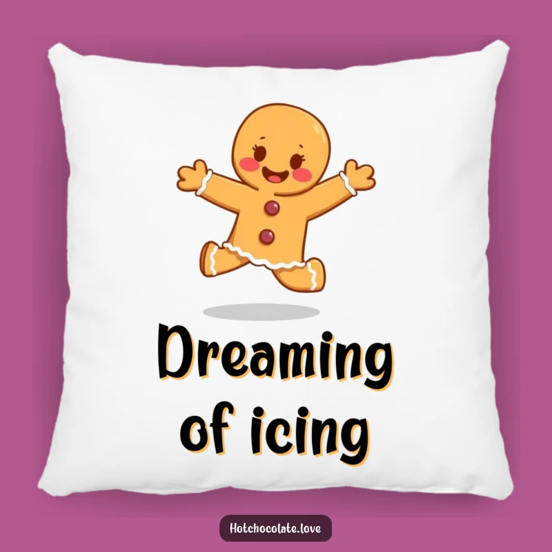 Funny Gingerbread Skipper Pillow: Soft Glee Character Cushion, Cozy Funny Gift