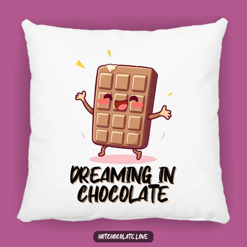 Funny Chocolate Bar Comfort Pillow: Soft & Sweet Dancing Cushion