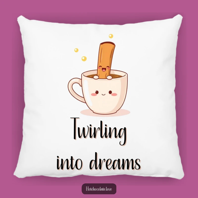 Funny Cinnamon Stick Pillow: Cuddle Up with Spiced Warmth and Cozy Humor