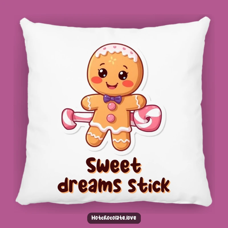 Funny Gingerbread Man Pillow - Cozy & Hilarious Comfort Gift!