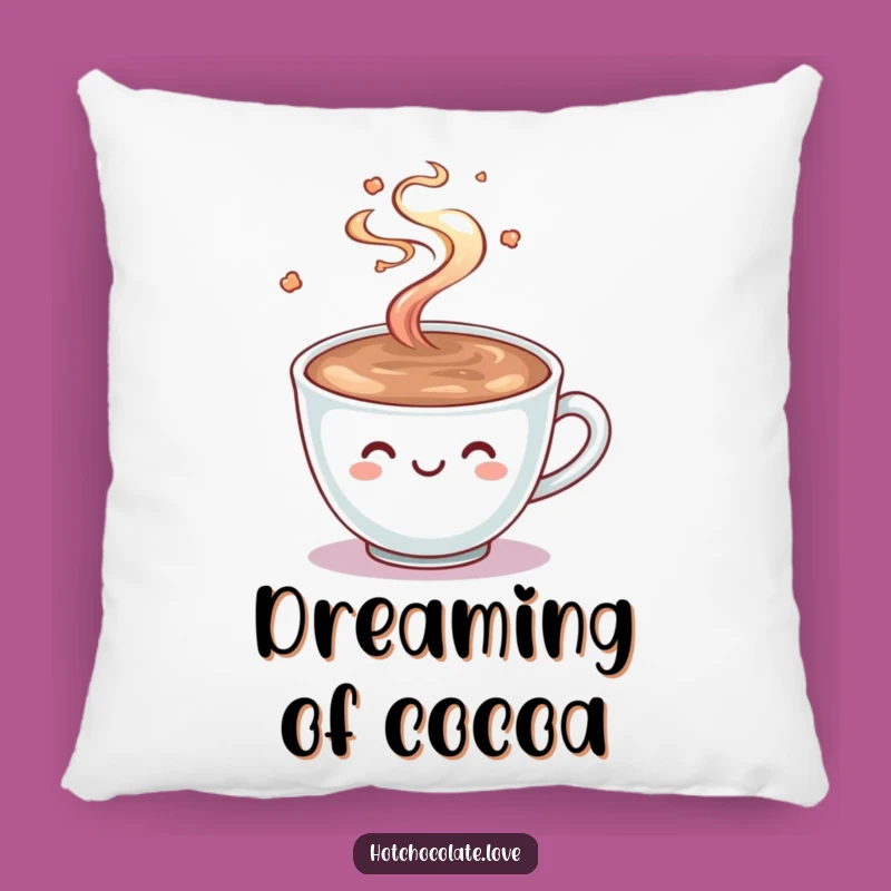 Funny Hot Chocolate Pillow: Cozy Cocoa Cup Comfort Funny Gift