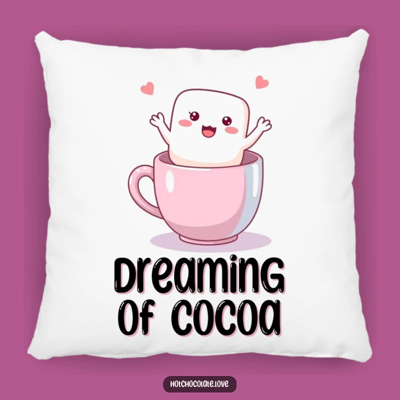 Funny Marshmallow Comfort Pillow: Soft & Sweet Waving S'mores Cushion