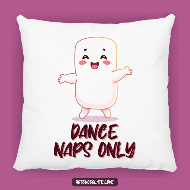 Funny Marshmallow Dance Pillow: Cozy Confectionery Comfort Funny Gift