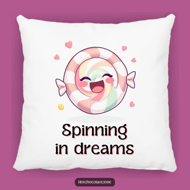 Funny Peppermint Pillow: Cozy & Festive Joyful Design, Perfect Gift