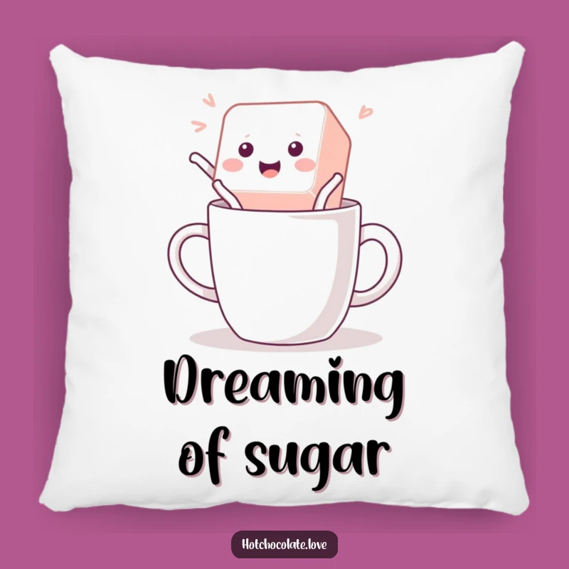 Funny Sugar Cube Pillow: Cozy & Energetic Playful Design, Perfect Gift