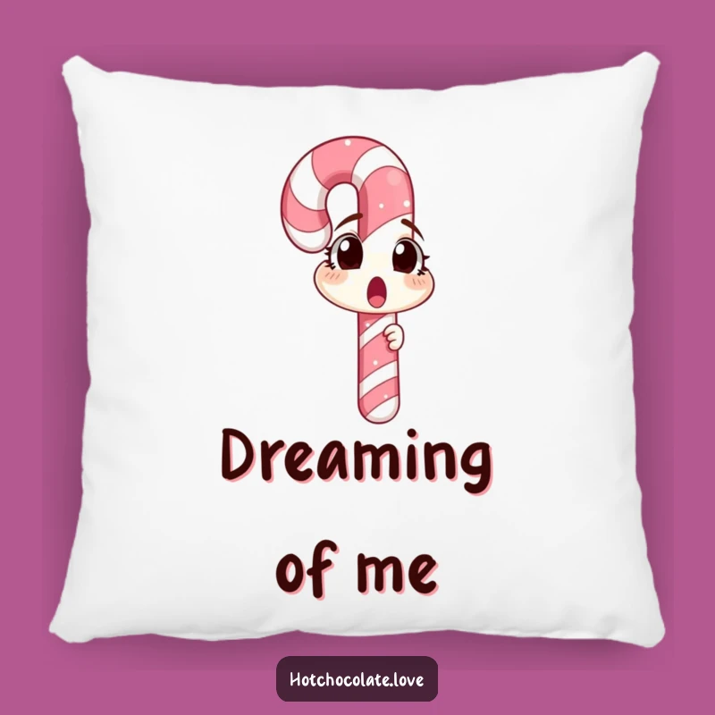 Funny Surprised Candy Cane Pillow: Add Comfort With This Hilarious Holiday Accent Pillow