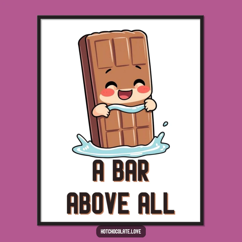Funny Chocolate Bar Dip Digital Art - Instant Sweet Decor