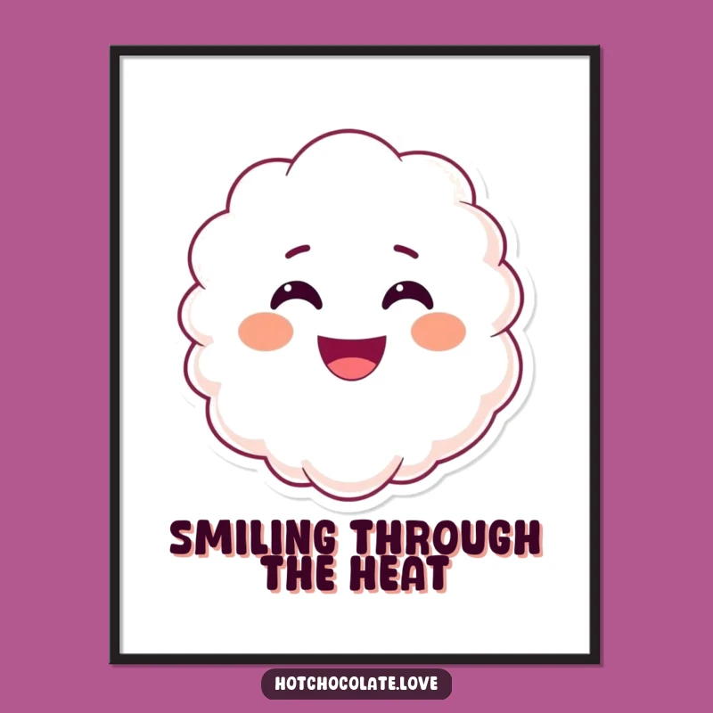 Funny Smiling Steam Digital Art: Instant Warmth and Happy Faces for Your Space