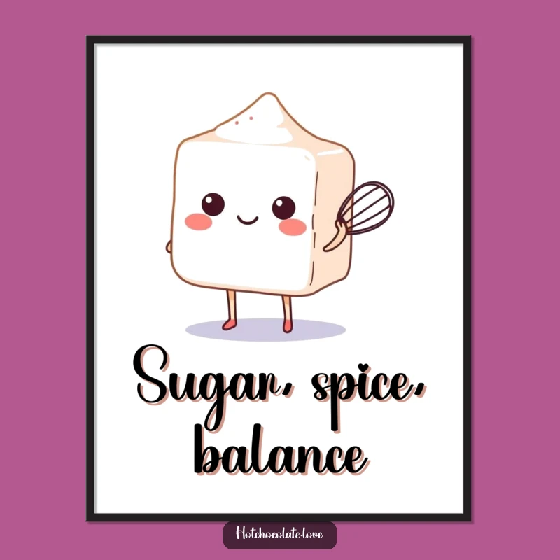 Funny Sugar Cube Whisk Digital Art - Instant Sweet Decor Gift
