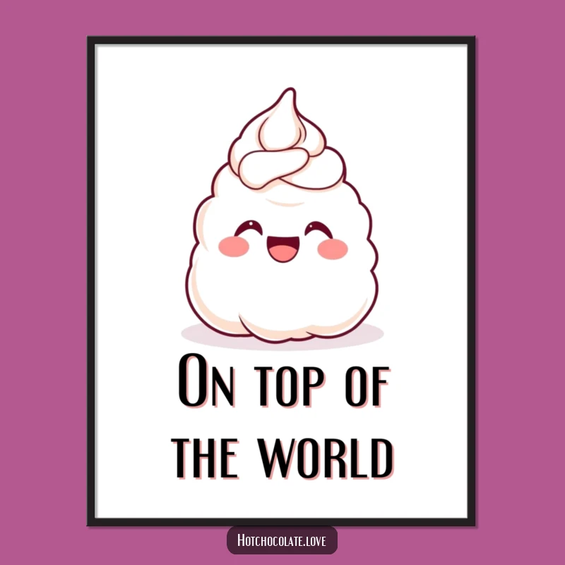 Funny Whipped Cream Digital Art: Instant Sweetness and Joy for Your Walls