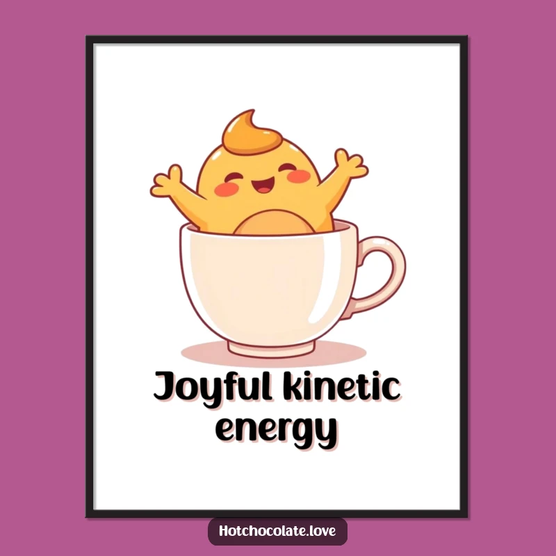 Funny Caramel Blob Mug Digital Art - Instant Cheerful Decor