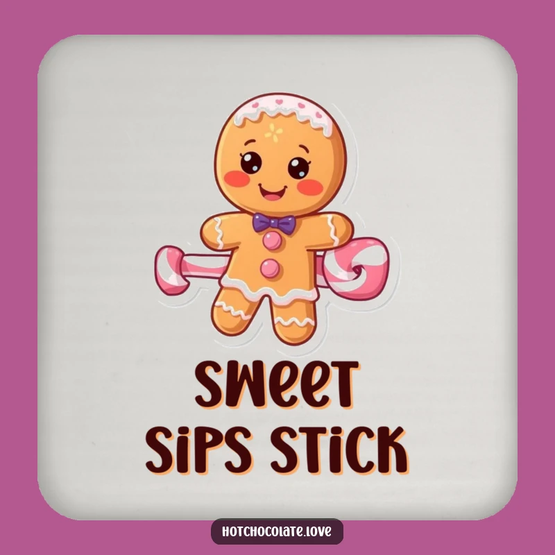 Funny Gingerbread Man Coaster - Charming & Hilarious Drink Protector Gift