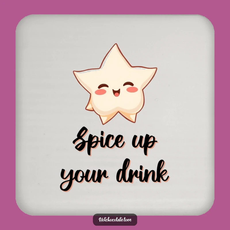 Funny Star Anise Coaster: Serene Spice Table Protection