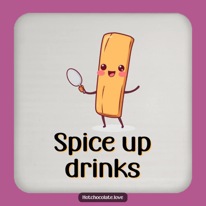 Funny Cinnamon Stick Spoon Coaster: Protect Surfaces, Cute Funny Gift