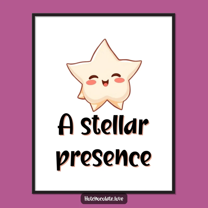 Funny Star Anise Poster: Serene Spice Wall Art